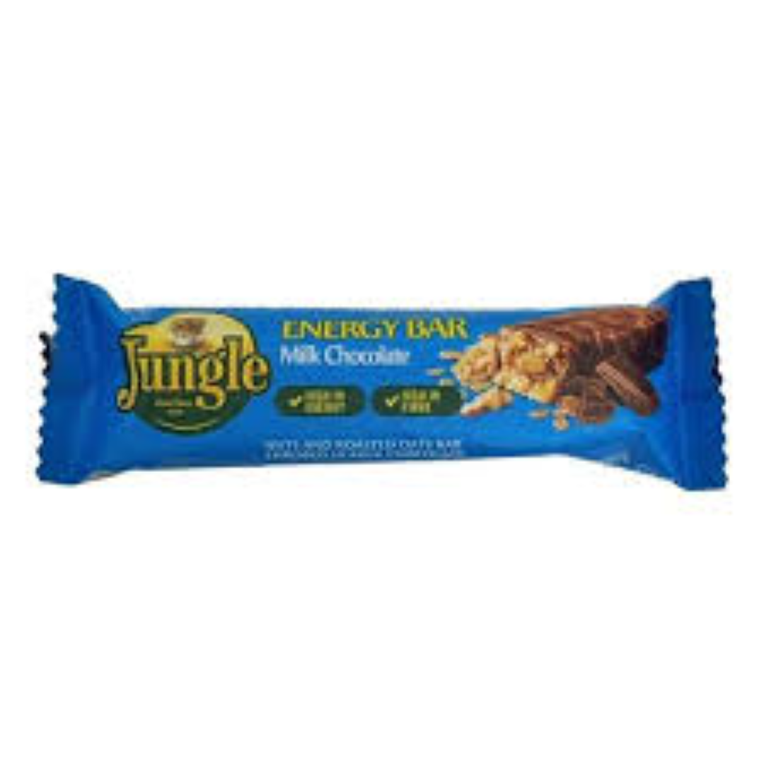 JUNGLE ENERGY BAR MILK CHOCOLATE 48G